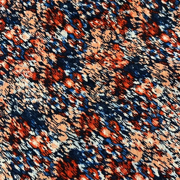 Banana Republic Blue Pink Ruffled Sleeveless Blouse - Picture 9 of 13